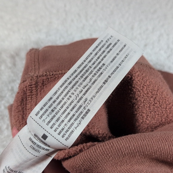 Abercrombie & Fitch Men's Tan and Cream Hoodie Sweater - Picture 3 of 5
